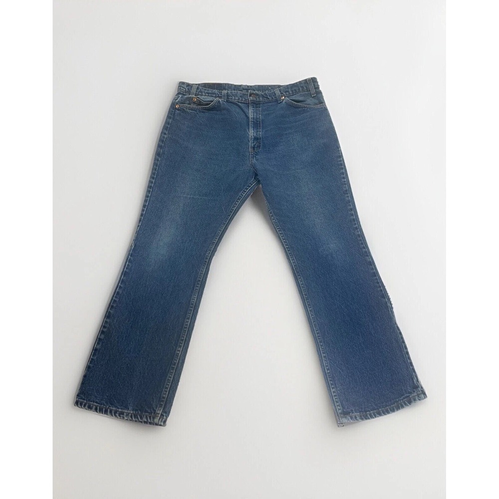Levi's 509 Jeans Men 40x30 Blue Orange Tab Straight Leg Vtg 80s USA Made 39x29.5
